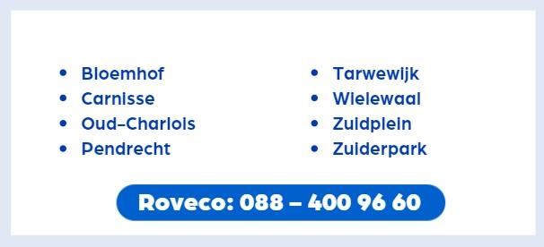 Lijst woonwijken monteur Roveco