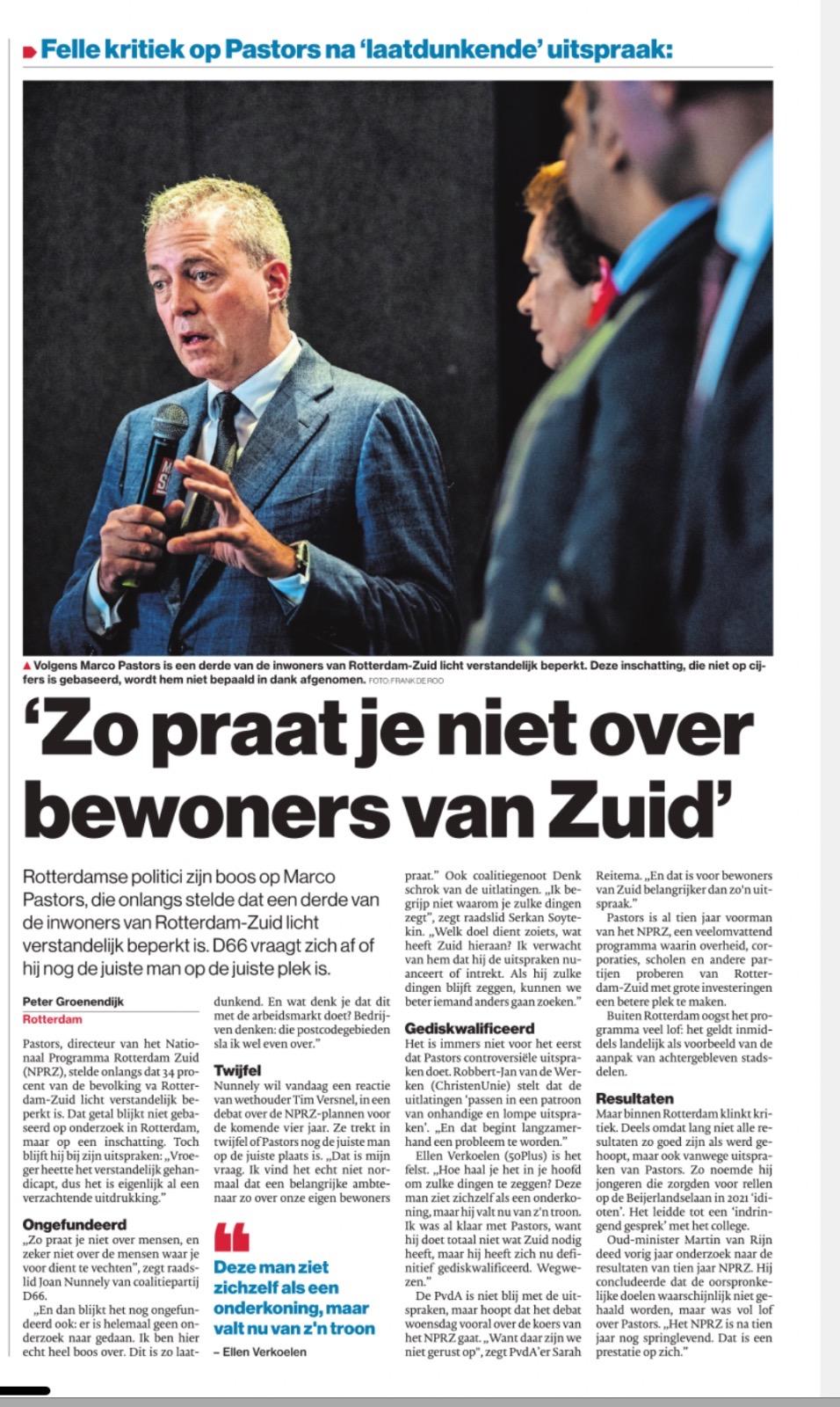 Artikel over uitspraak Rotterdam Zuid