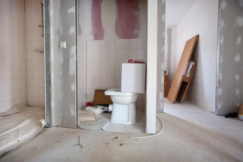 Verbouwing binnenkant woning badkamer en toilet