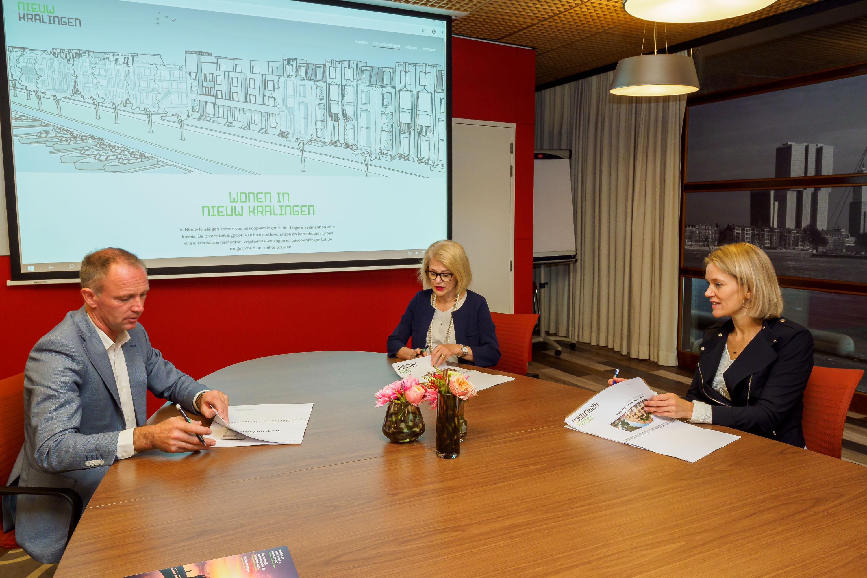 Ondertekening intentieovereenkomst Nieuw Kralingen