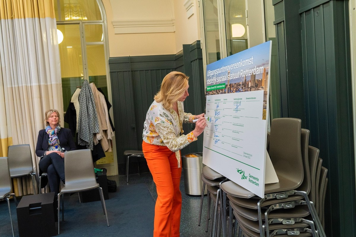 Woonstad Rotterdam sociaal statuut ondertekening