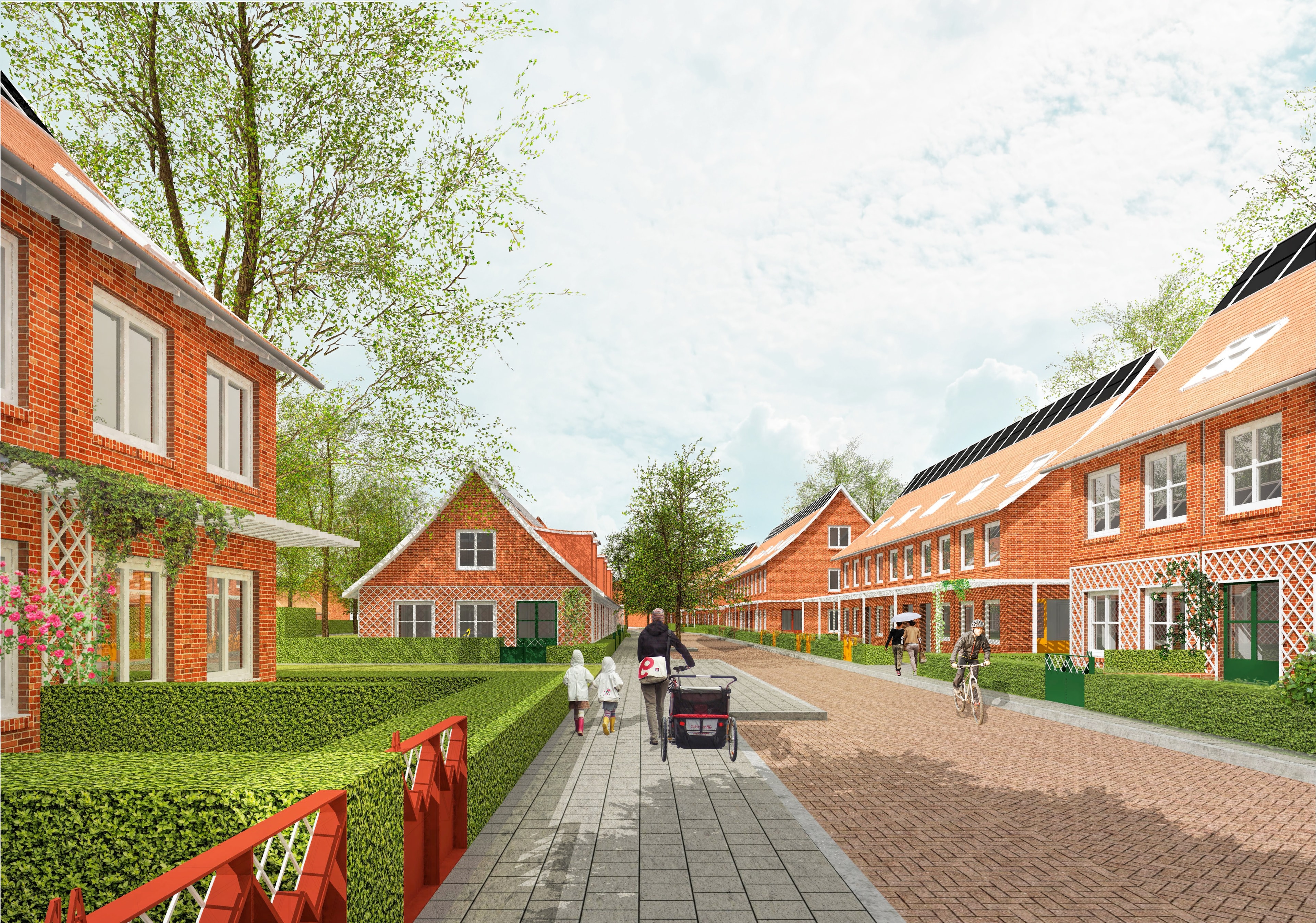 Impressie nieuwbouwpoject Wielewaal