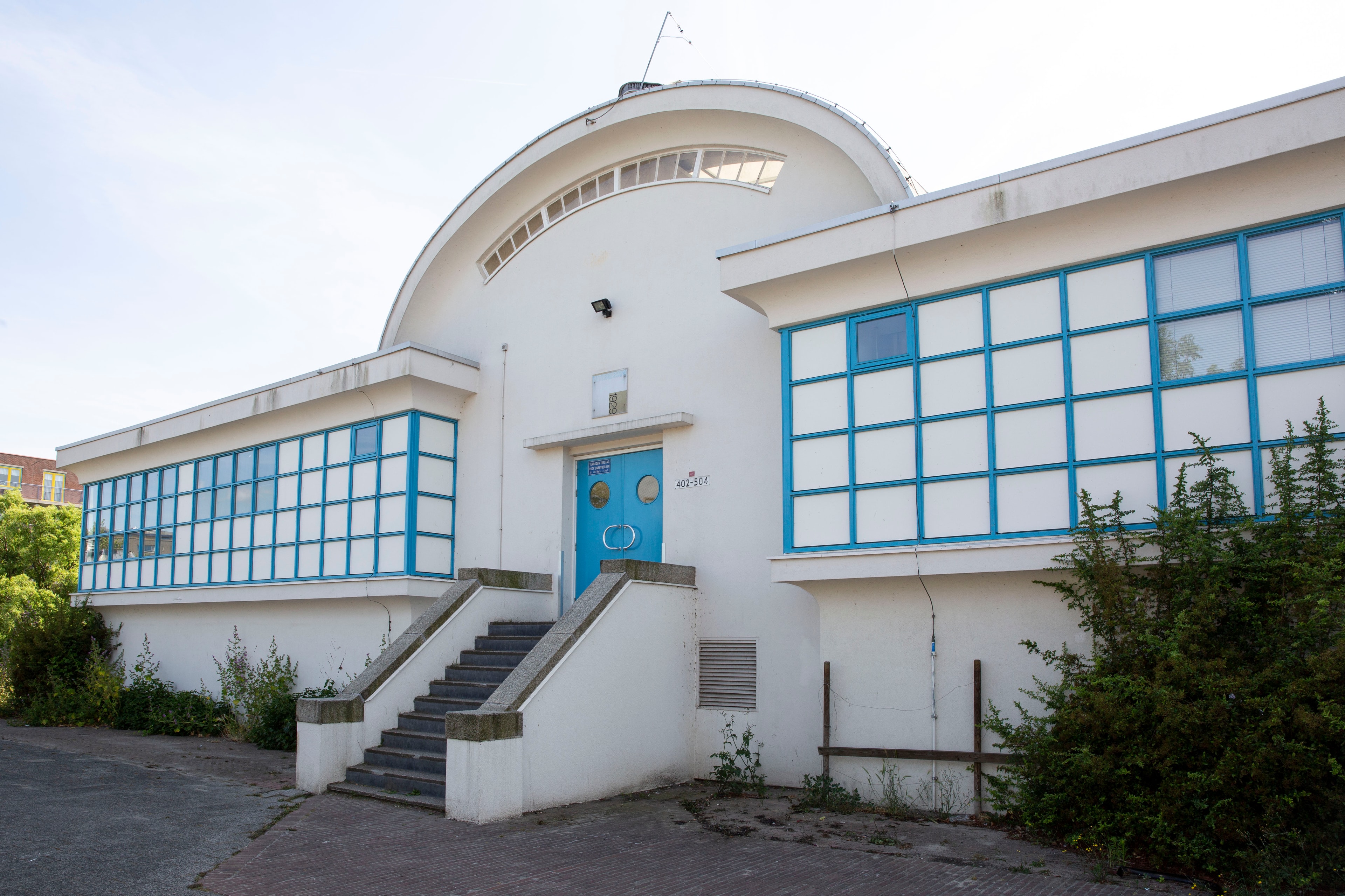 Voorkant filtergebouw