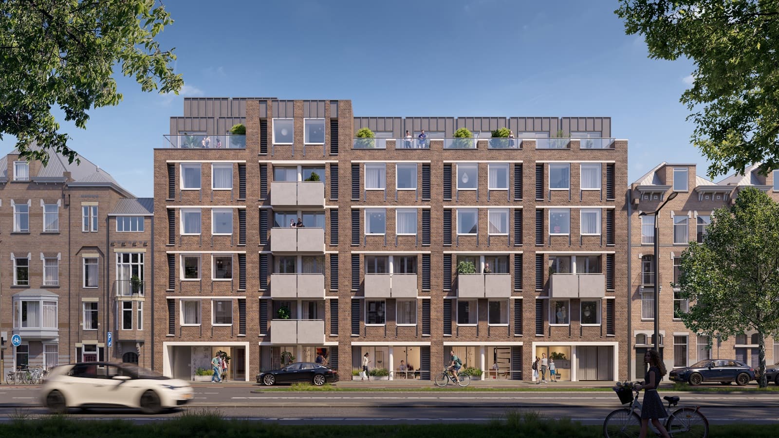 Nieuwbouw de Gravin afbeelding van de nieuwe voorkant gevel