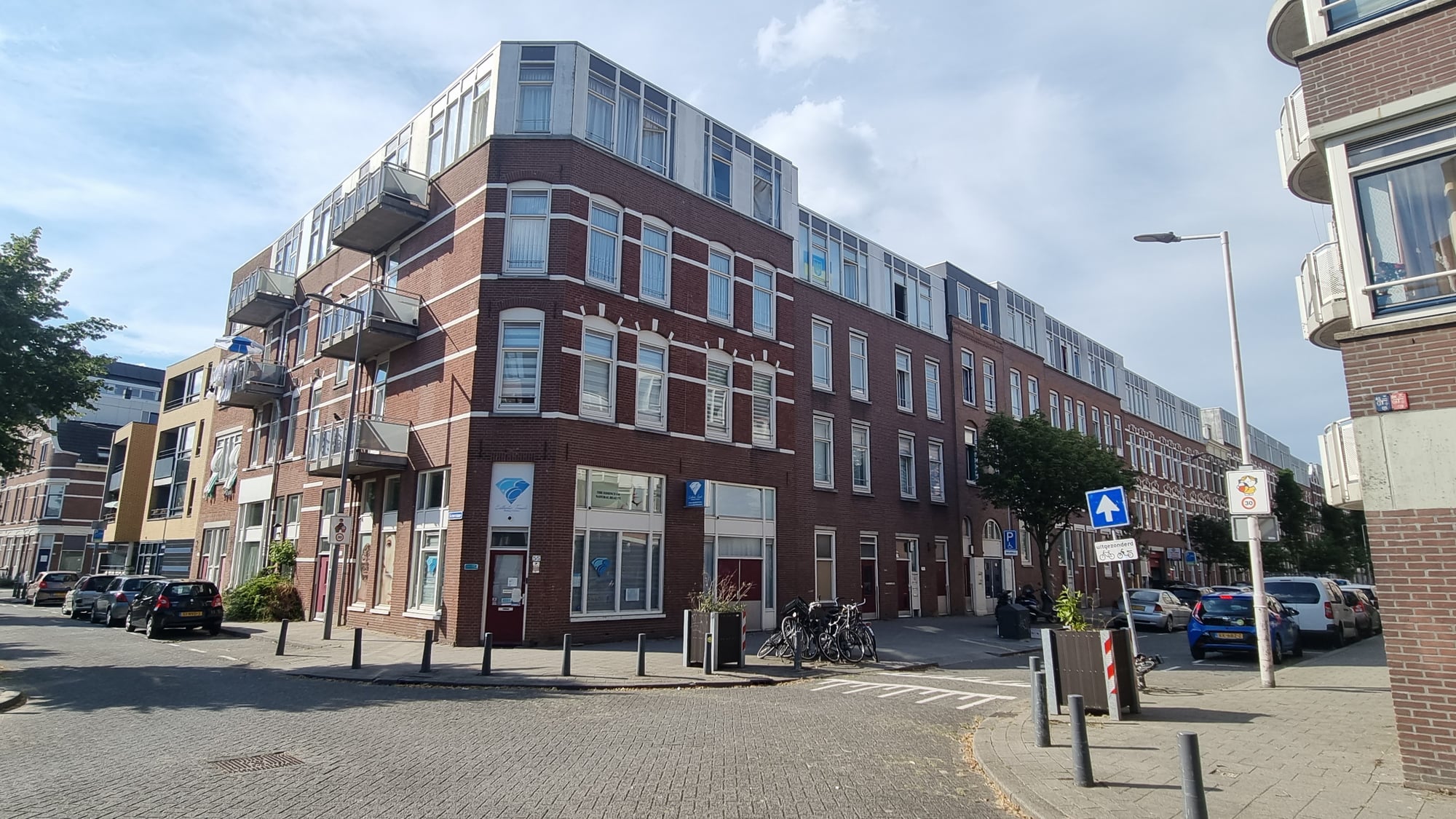Hoek woongebouw Woonstad Rotterdam Bellevoystraat