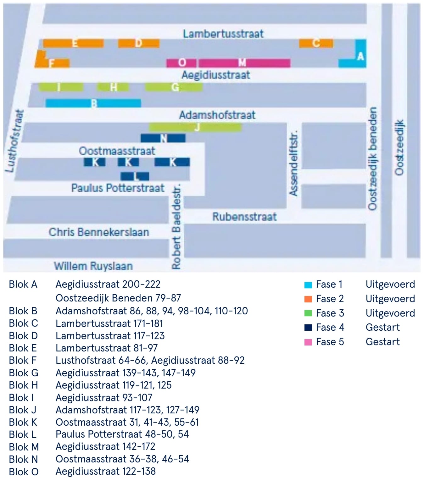 Overzichtskaart Lusthofkwartier