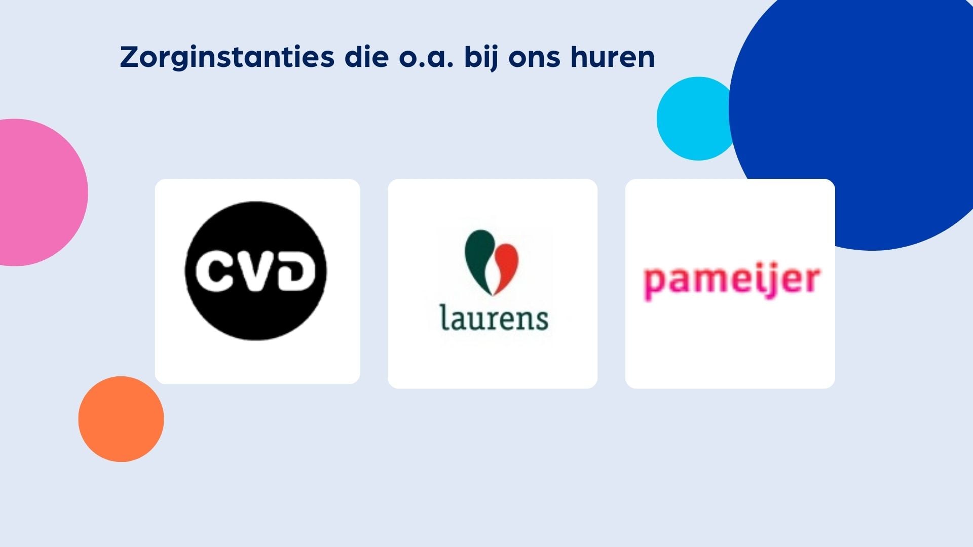 Logo van zorgorganisatie CDV, Laurens en Pameijer
