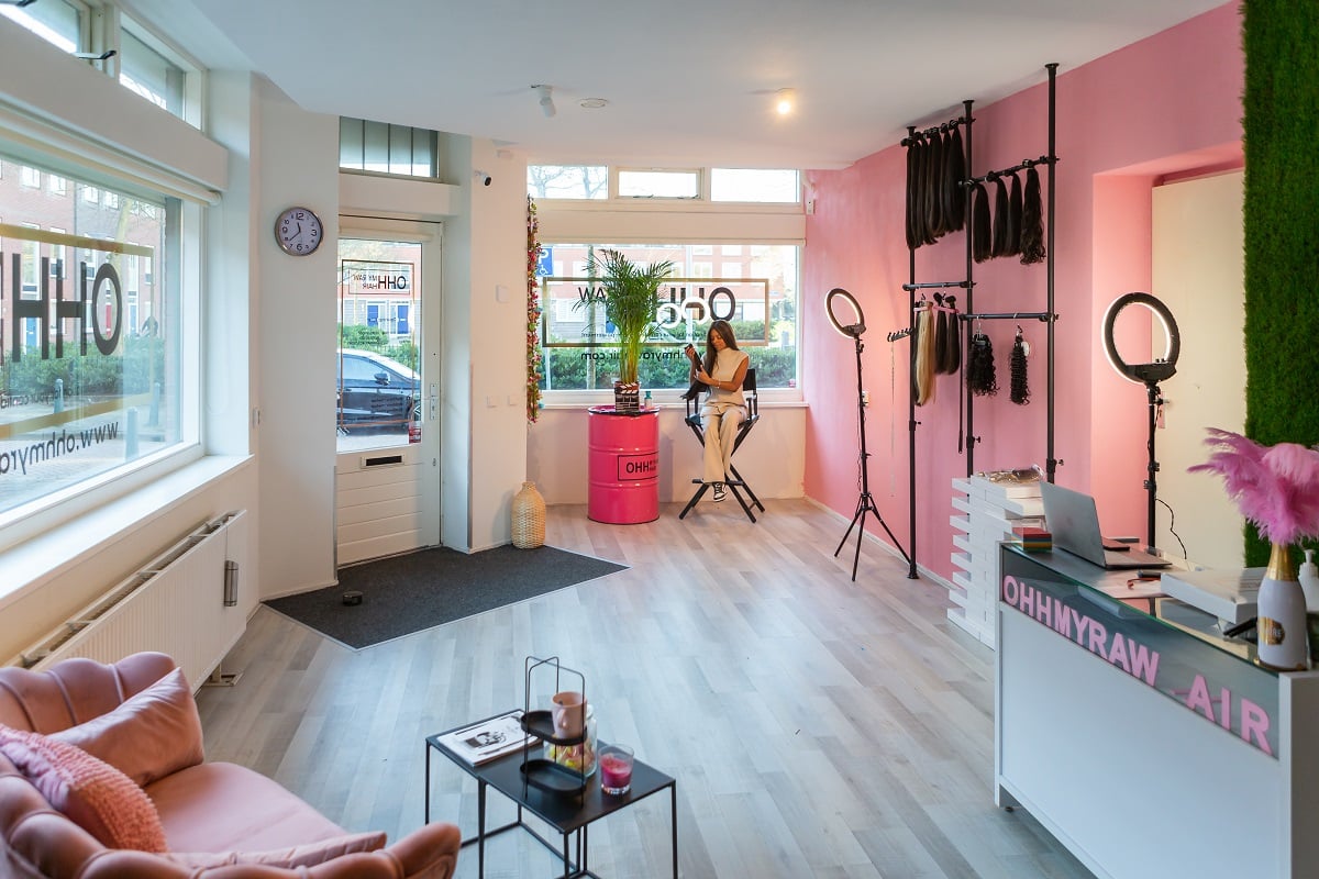 Interieur salon Ohhmyrawhair
