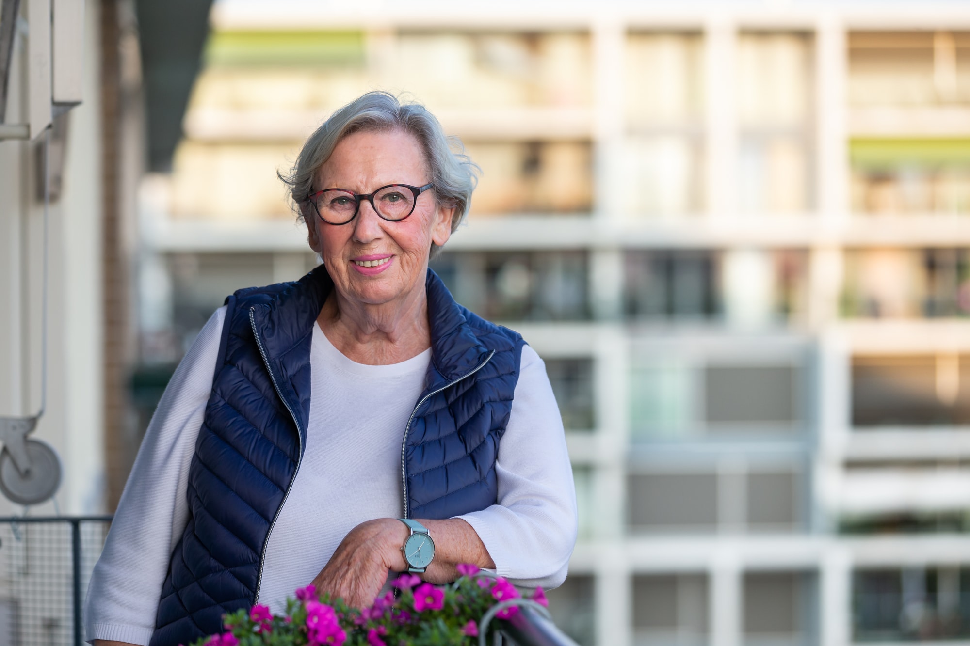 Portret van Jeanne Marie Jens in de vernieuwde Berniniflat
