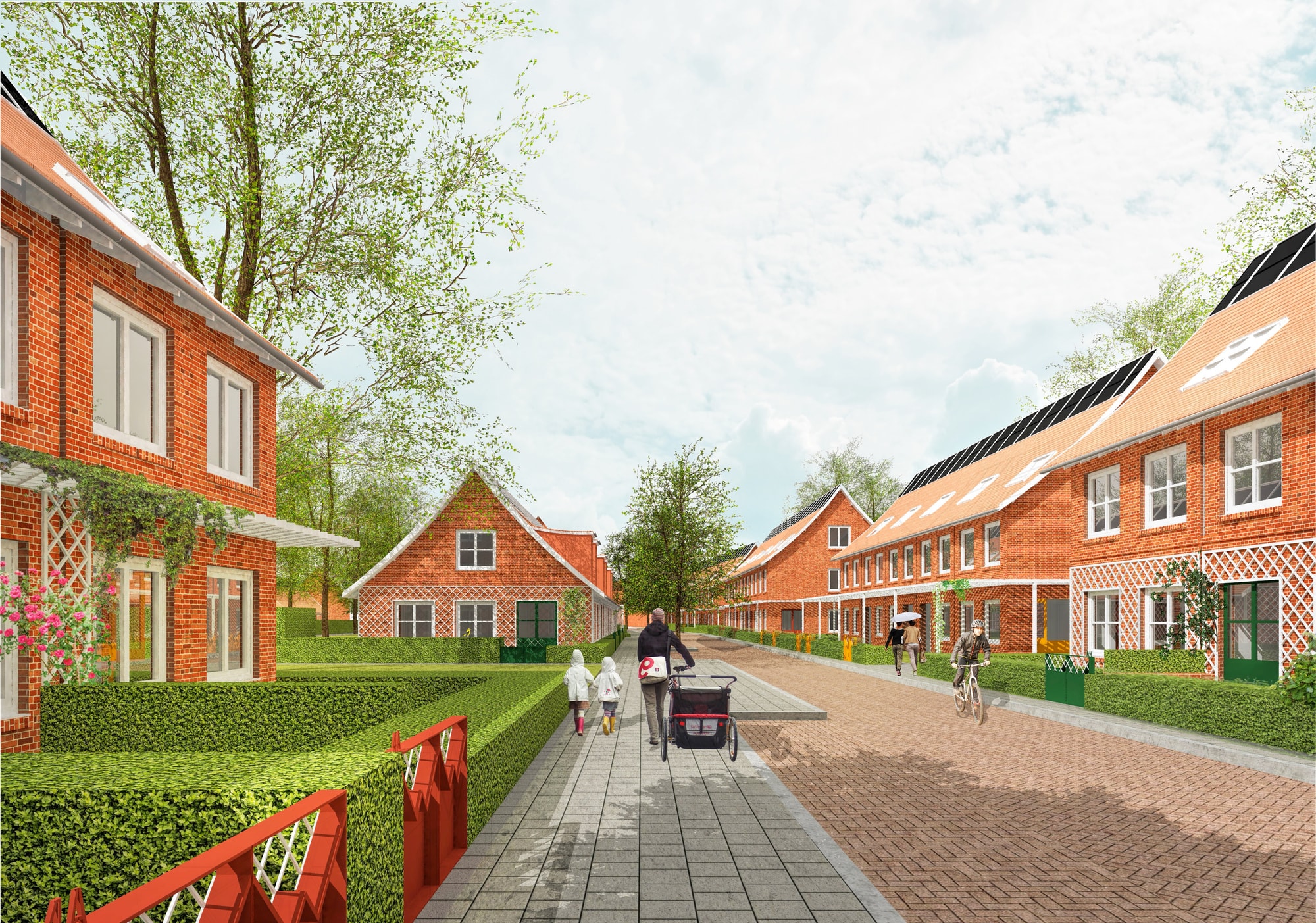 Impressie nieuwbouwpoject Wielewaal