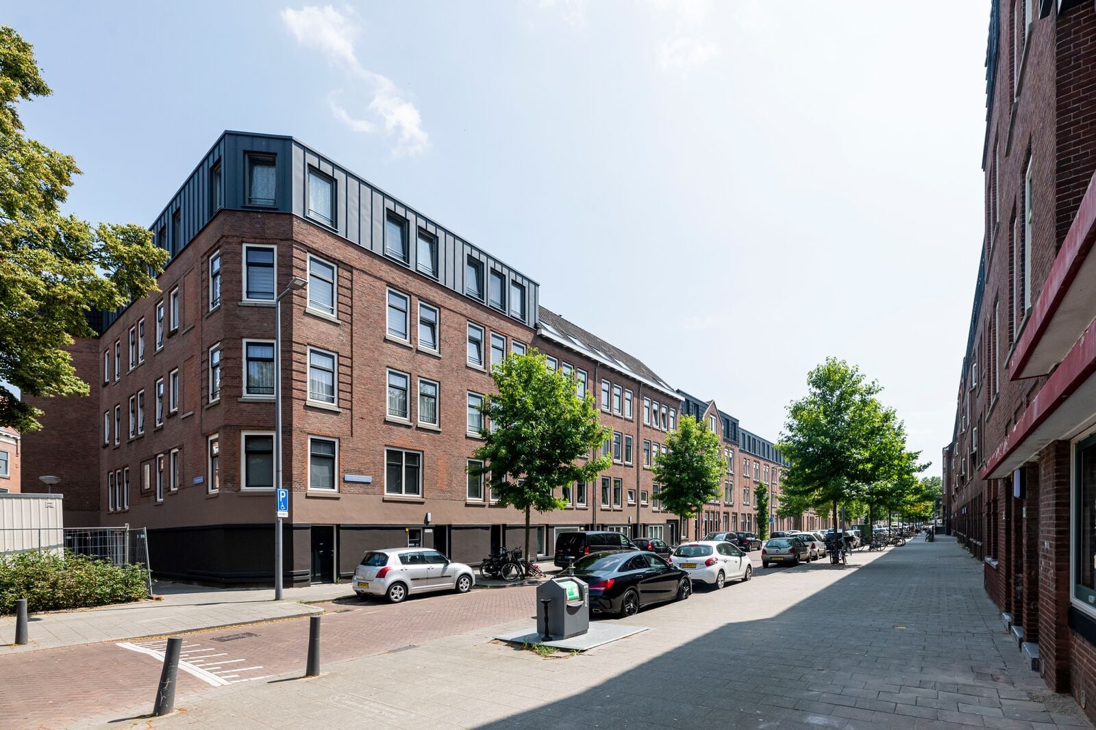 Hoekpand op de van Lennepstraat in de nieuwe situatie