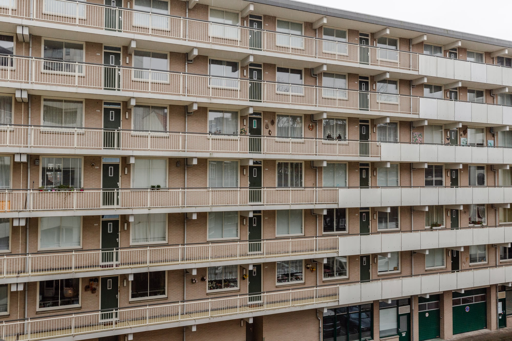 Buitenkant appartementencomplex