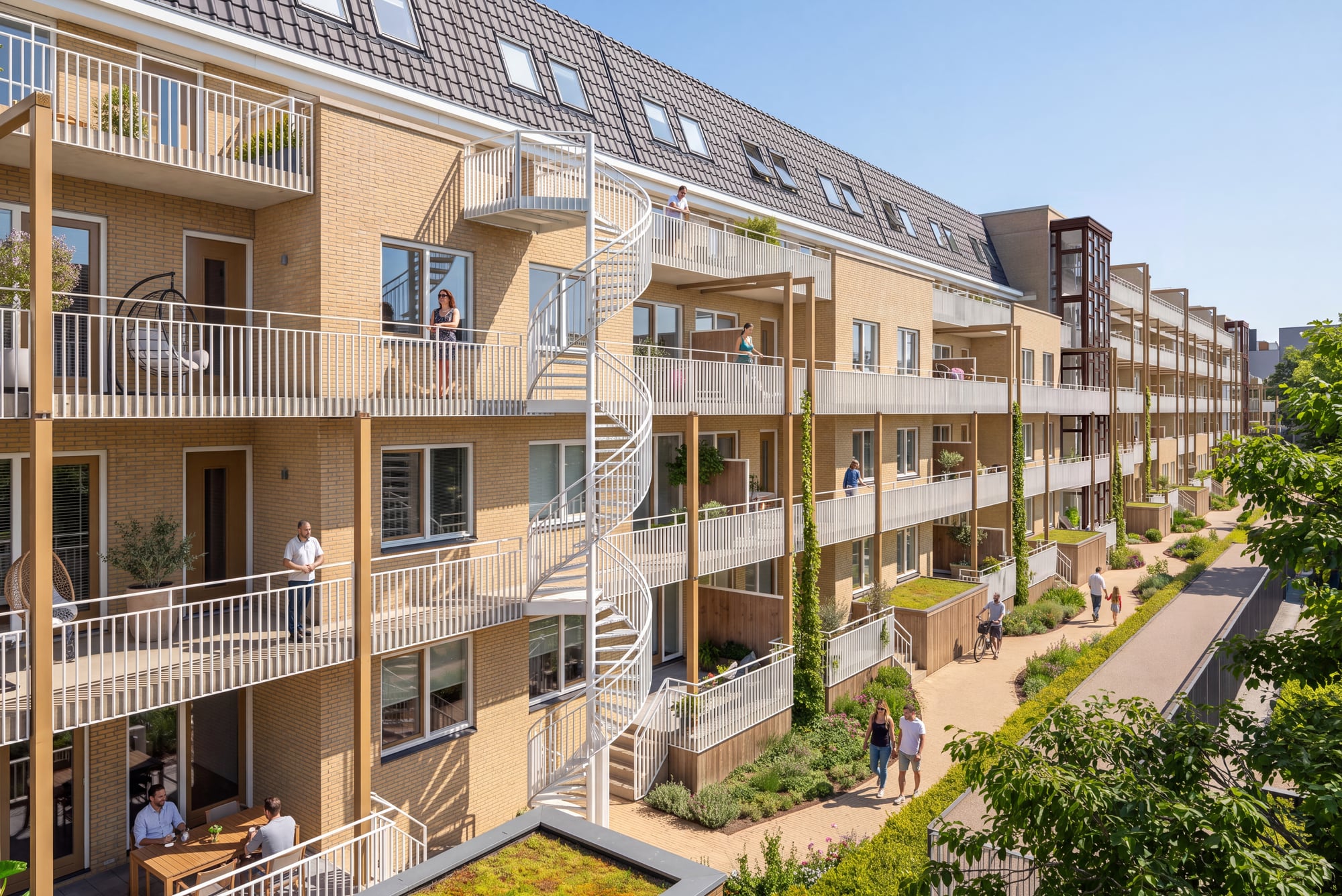 Duivenvoordestraat Impressie Achtergevel Thv Huisnrs 7 9