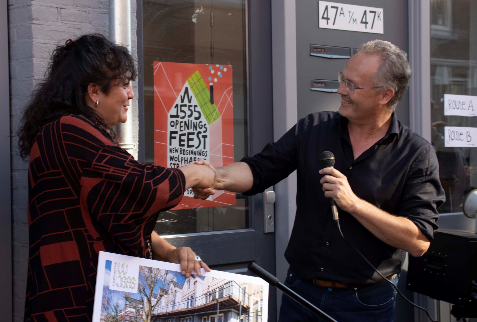 Voorzitter W1555 met algemeen directeur van BIK Bouw