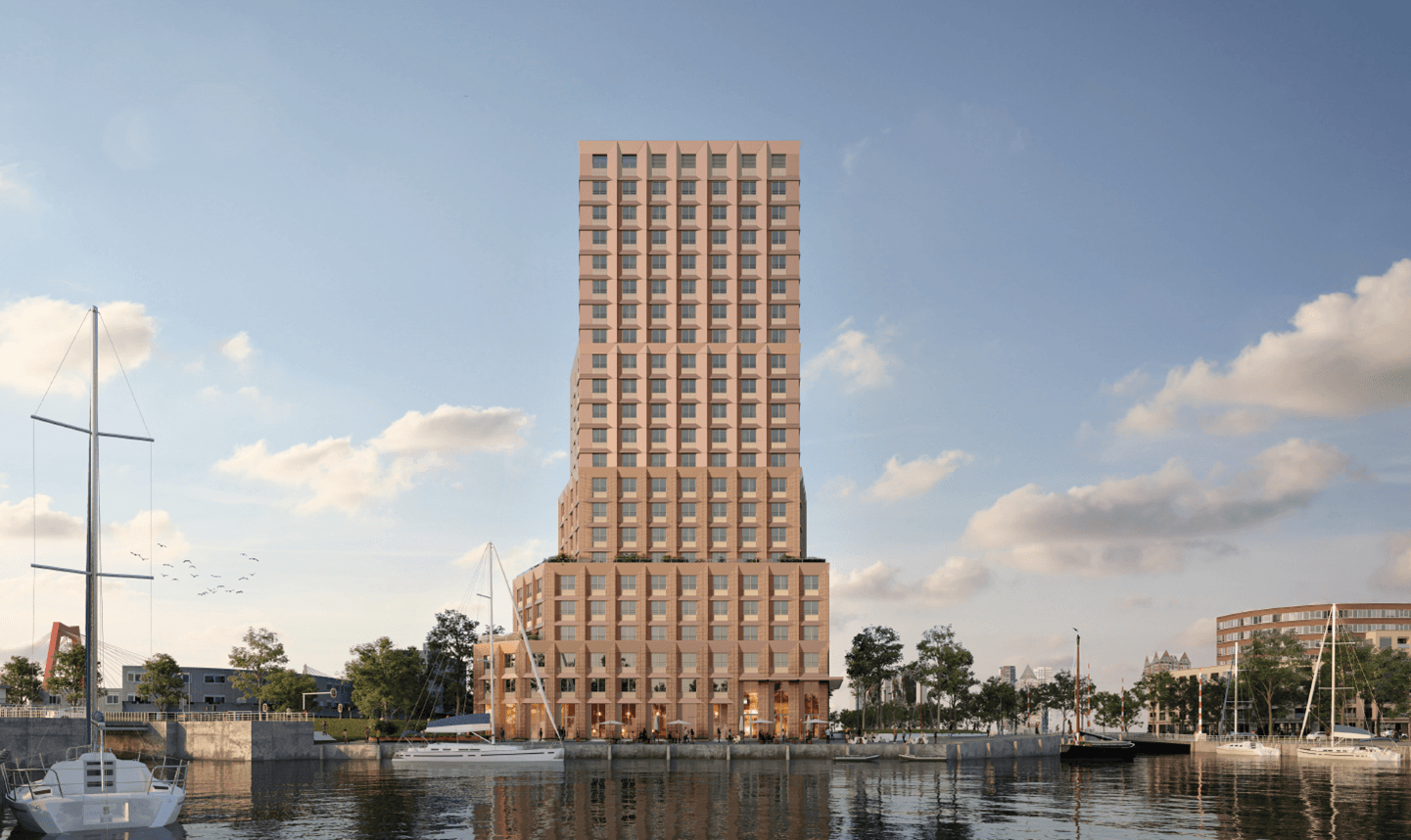Vooraanzicht nieuwe Hoge Wiek