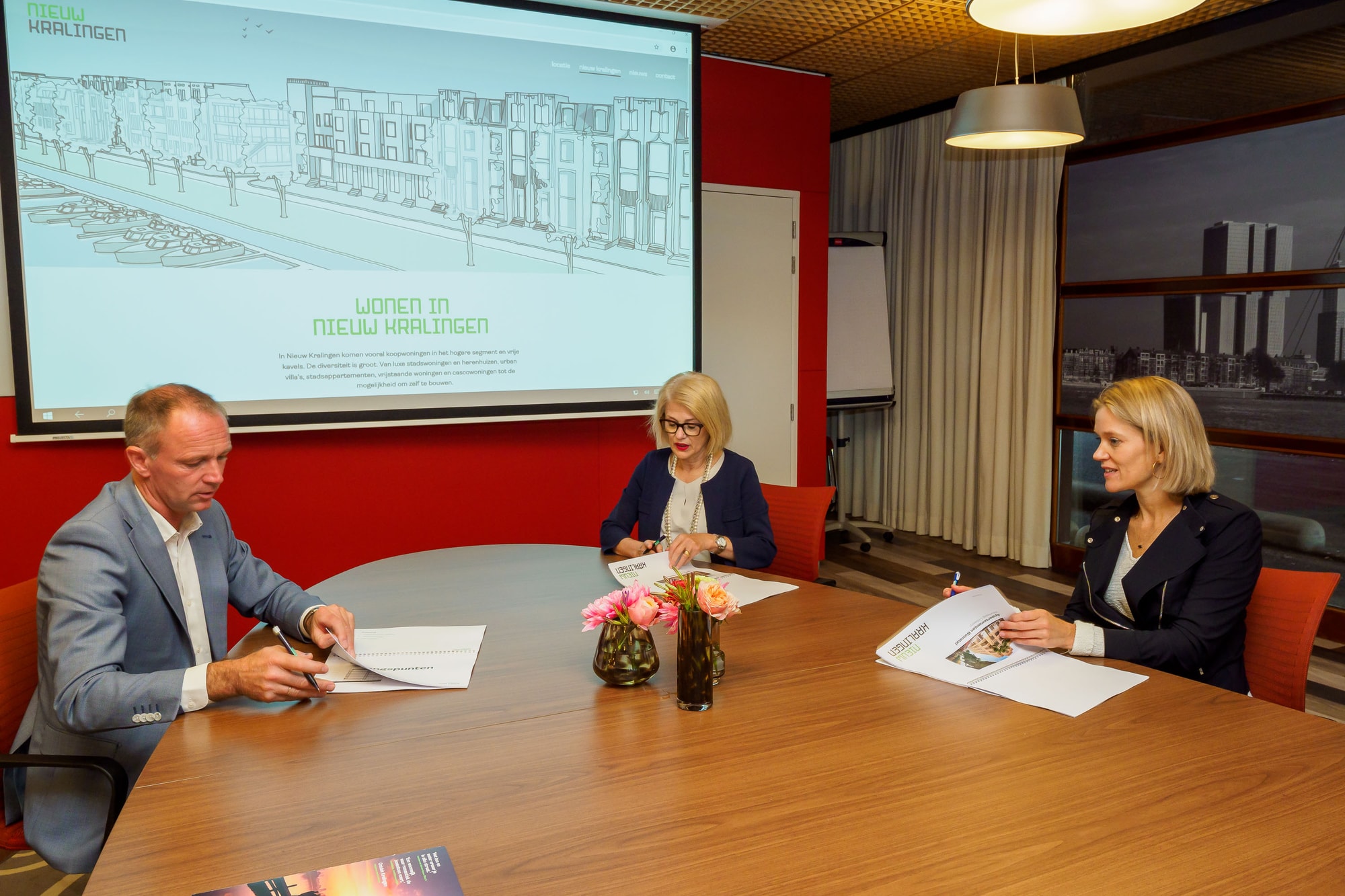 Ondertekening intentieovereenkomst Nieuw Kralingen