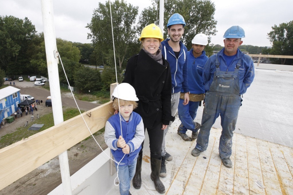 Groepsfoto hoogste punt Wielewaal Oost