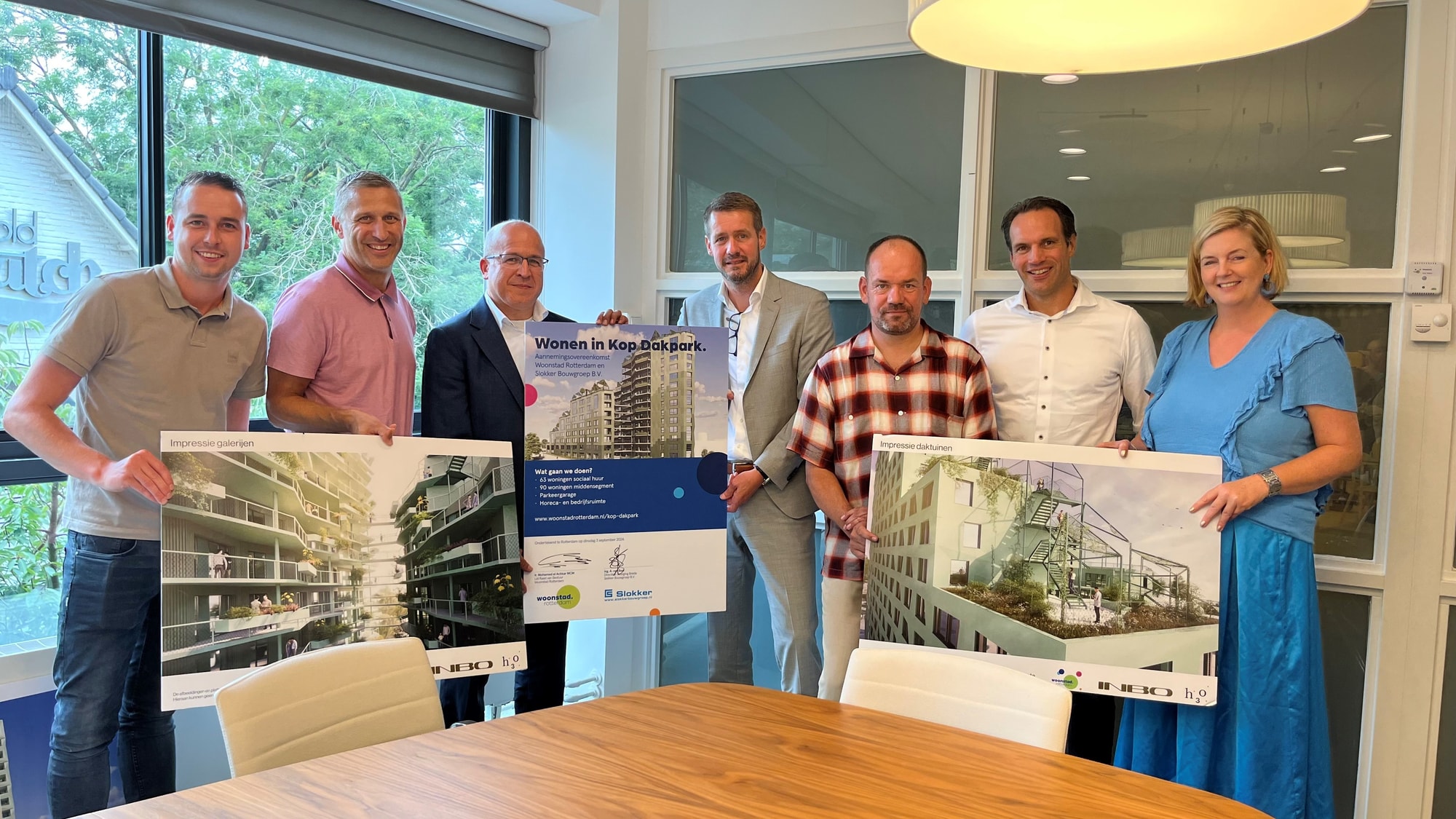 Groepsfoto Kopdakpark Europan-prijsvraag