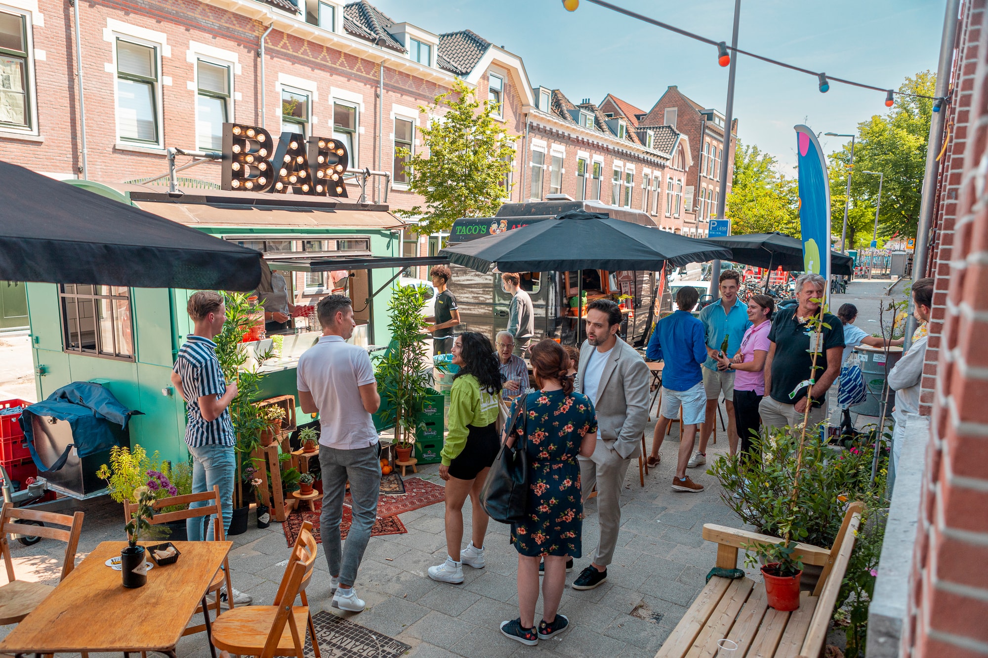 Sfeerbeeld oplevering Rakstraat