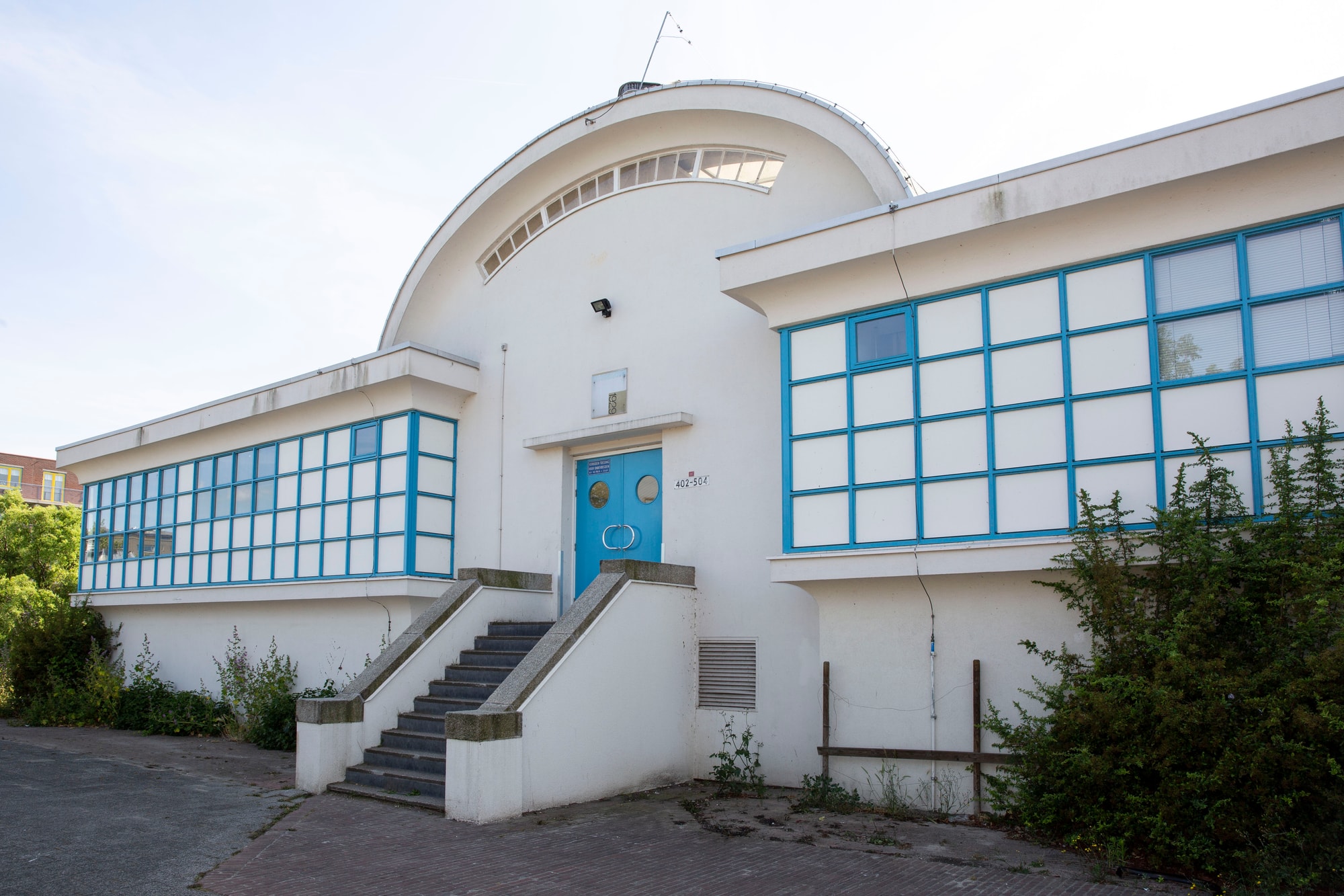 Voorkant filtergebouw