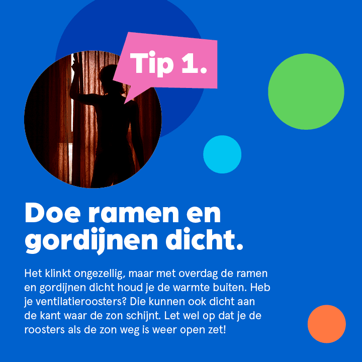 Doe ramen en gordijnen dicht
