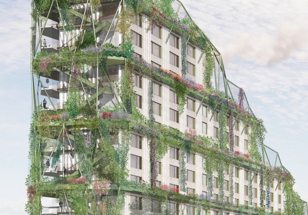 Artist Impression beeld Kop Dakpark dichtbij