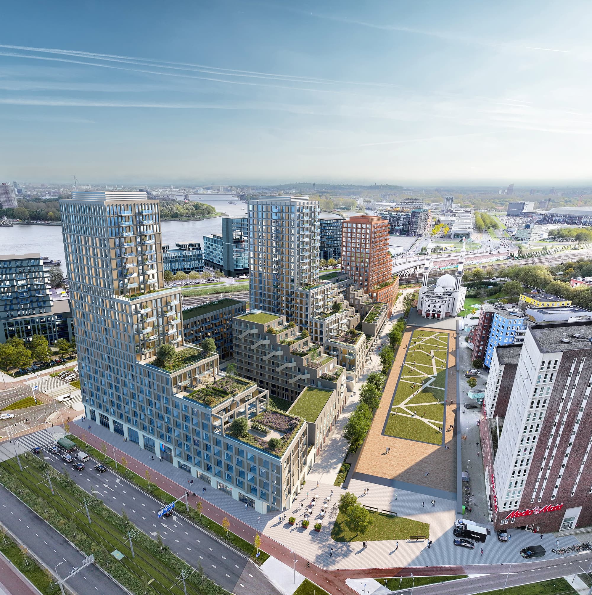 Woongebouw Atlas Luchtfoto