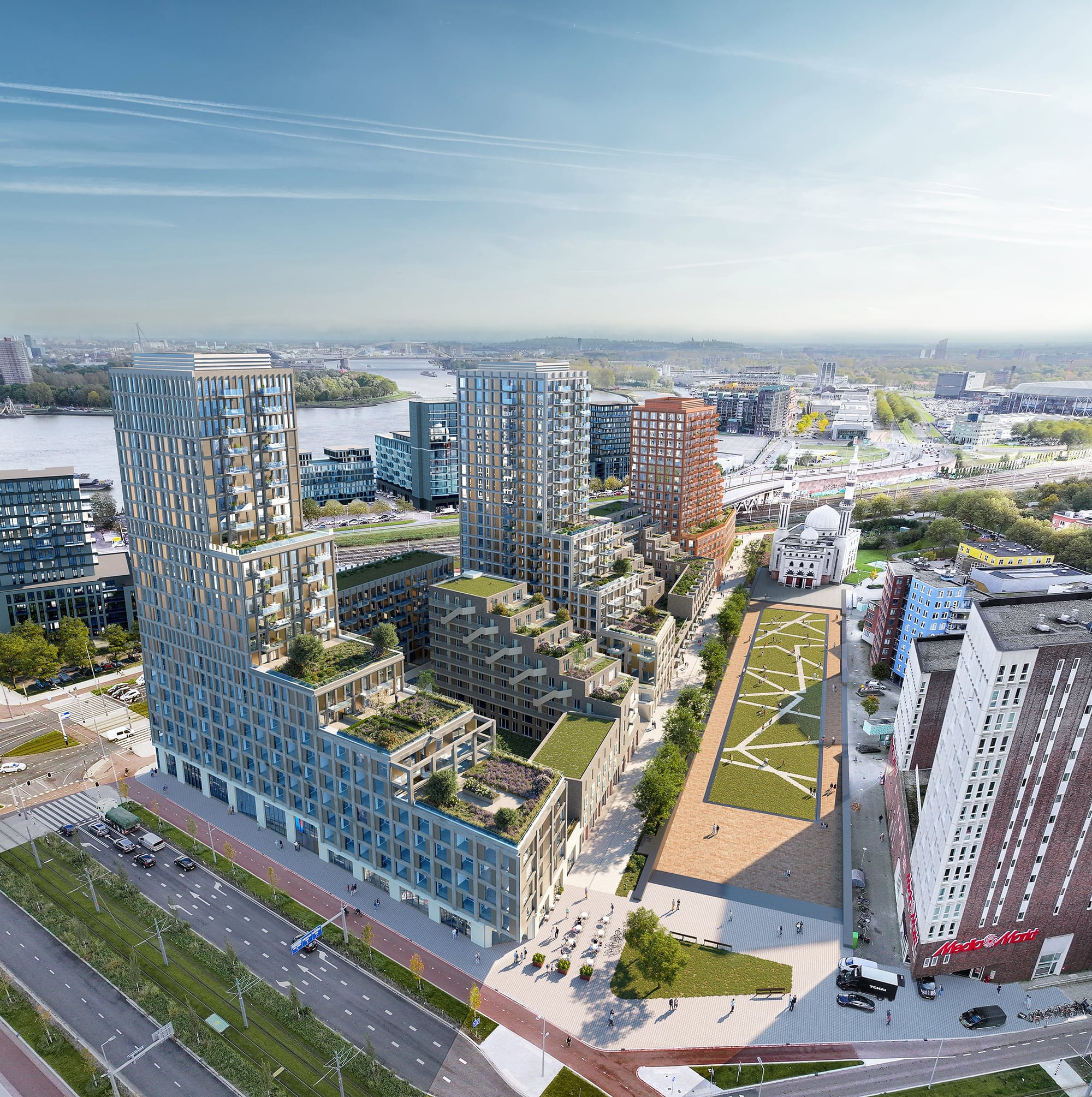 Woongebouw Atlas Luchtfoto