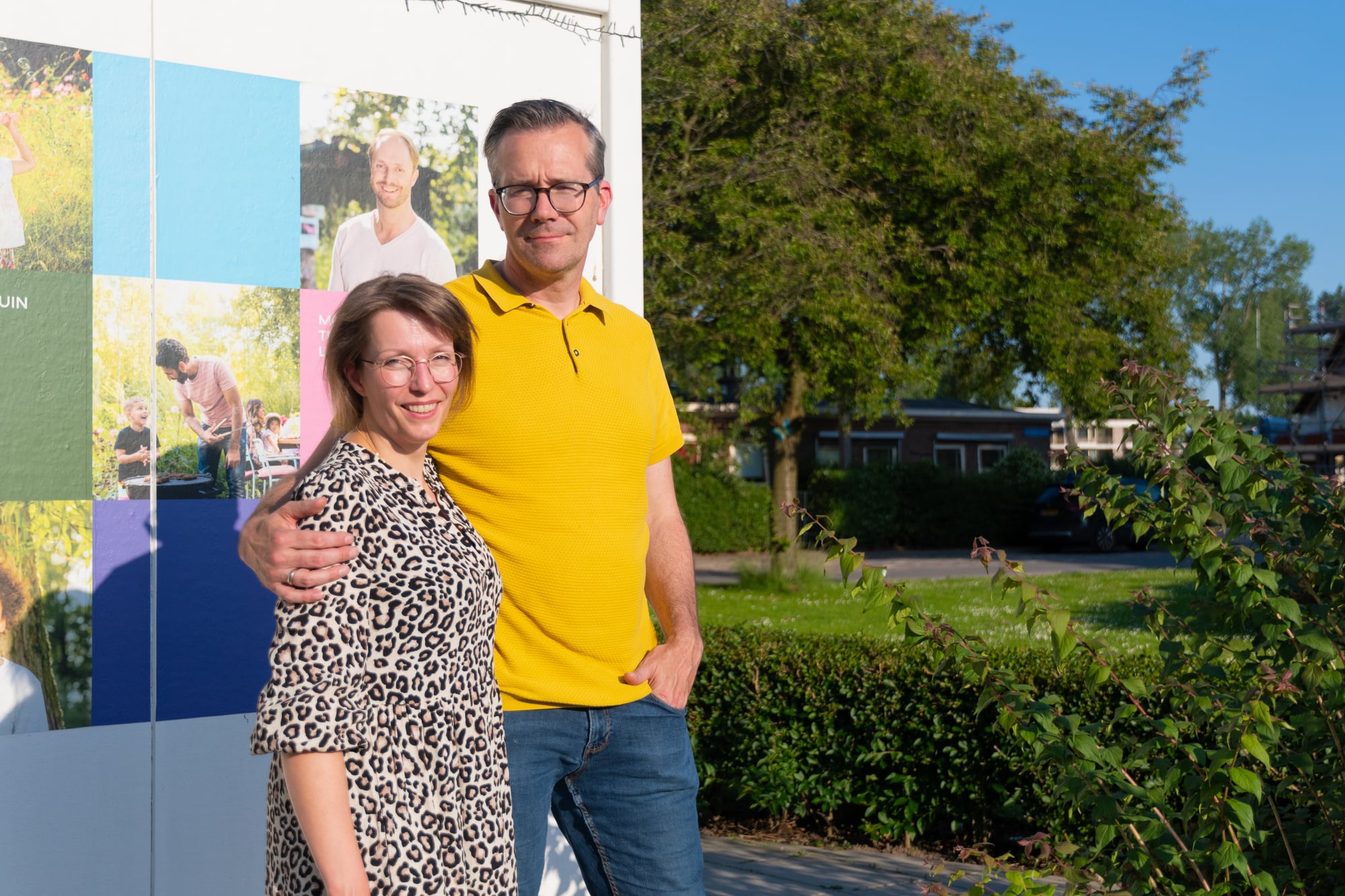 Bewoners van de Wielewaal Erwin en Simone
