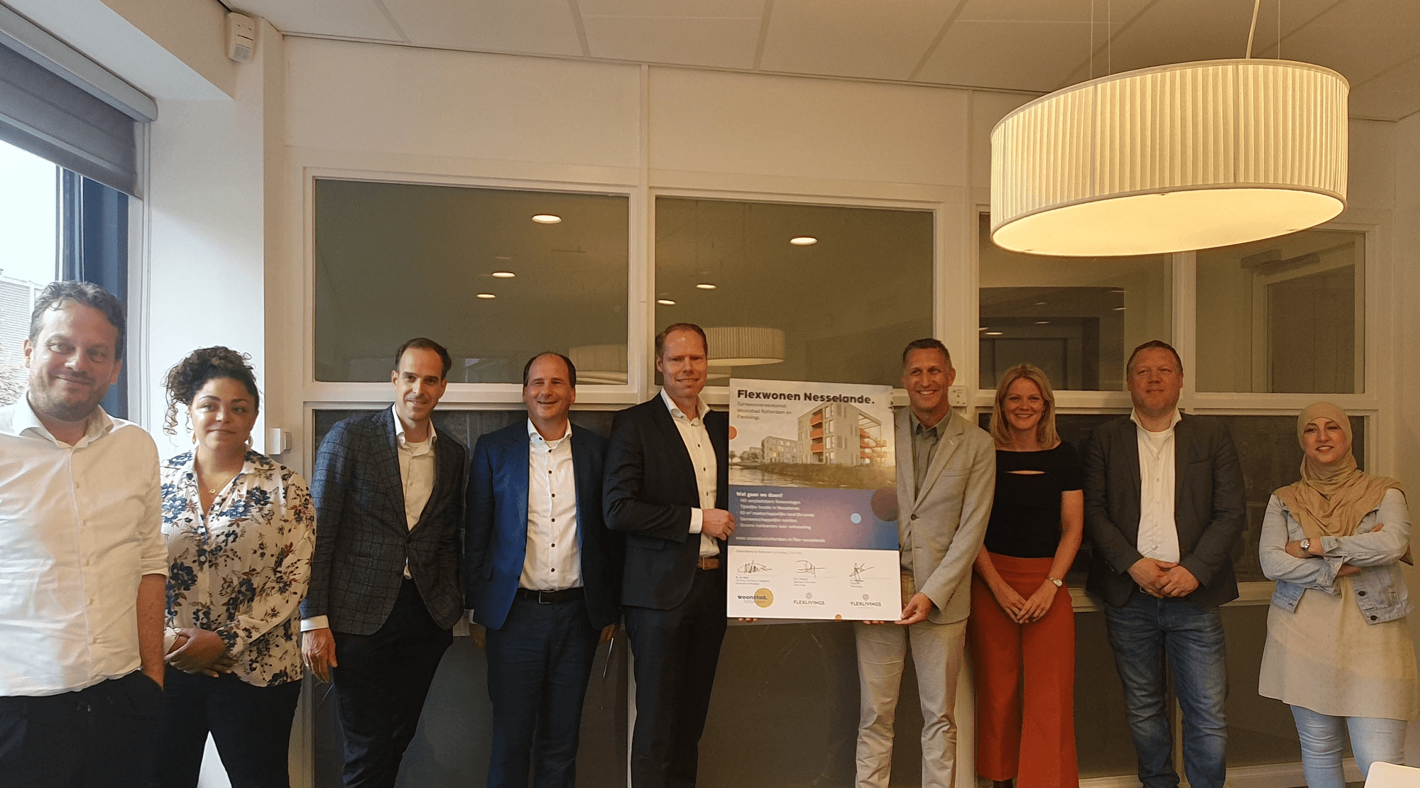 Ondertekening flexwoningen Nesselande