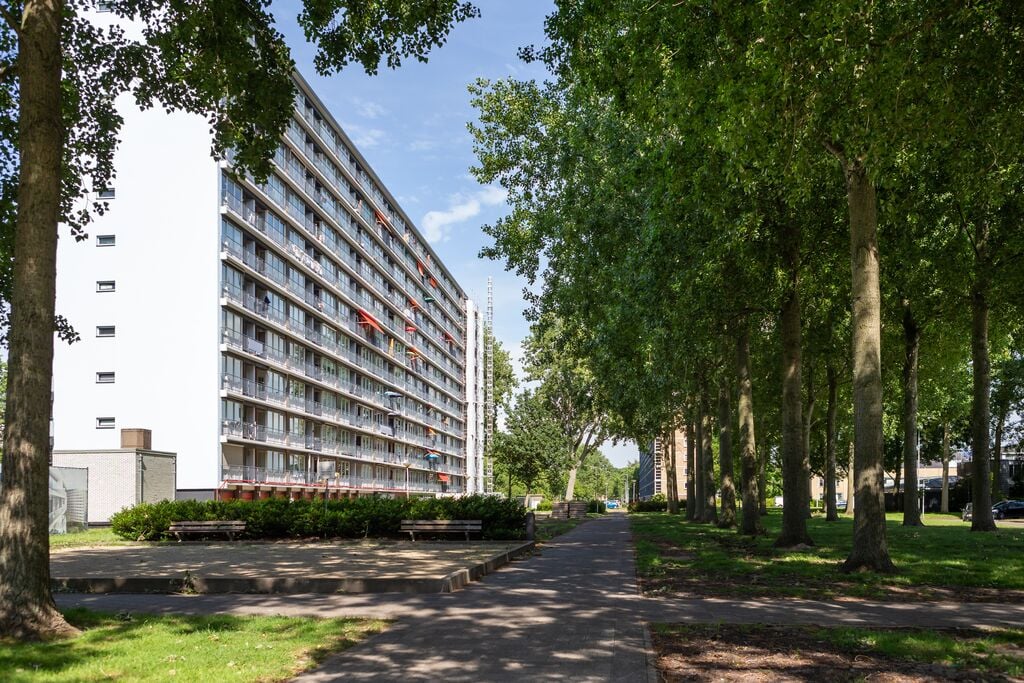 Buitenkant gebouw Prinsessenflats