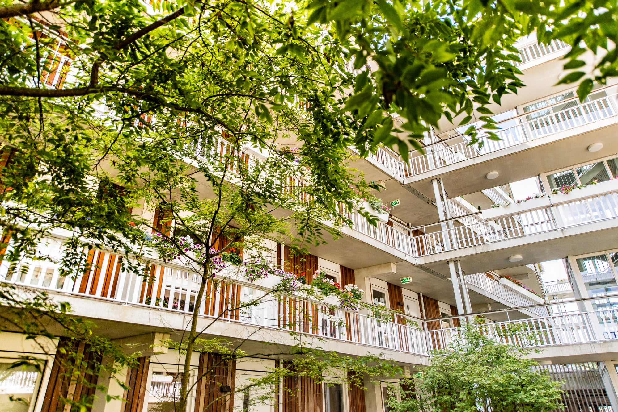 Buitenkant appartementencomplex Blijvenburgstraat