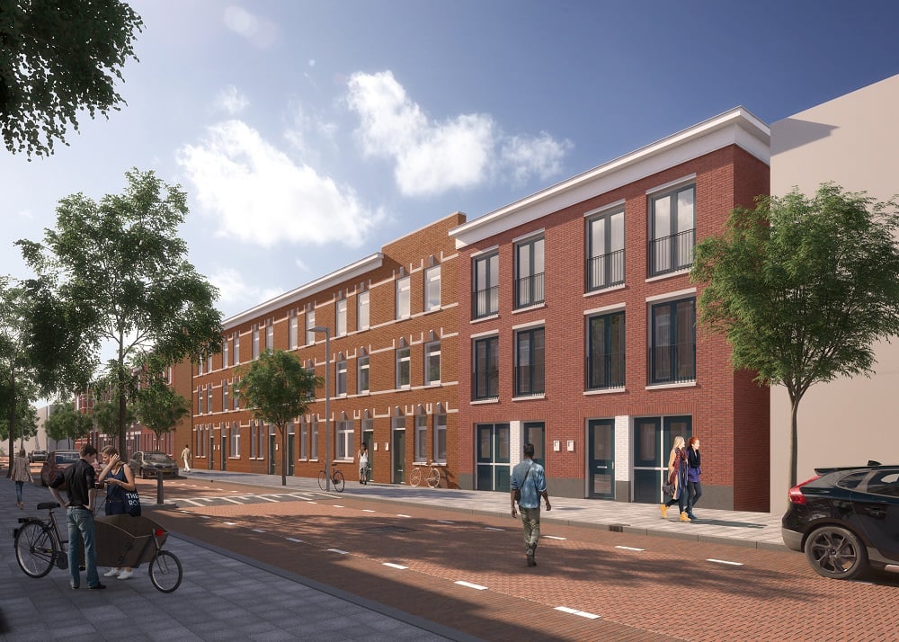 Impressie gevel nieuwbouwproject Noordbest