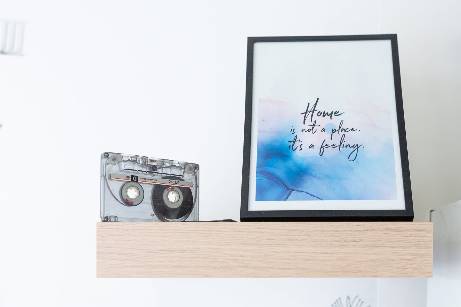 Decoratie en ingelijste tekst