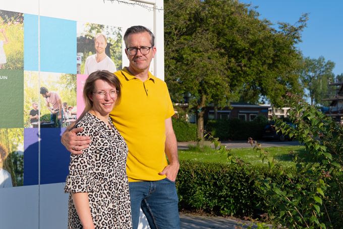 Bewoners van de Wielewaal Erwin en Simone