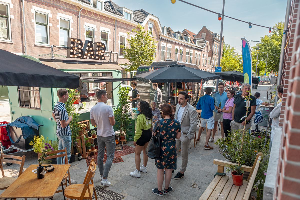 Sfeerbeeld oplevering Rakstraat