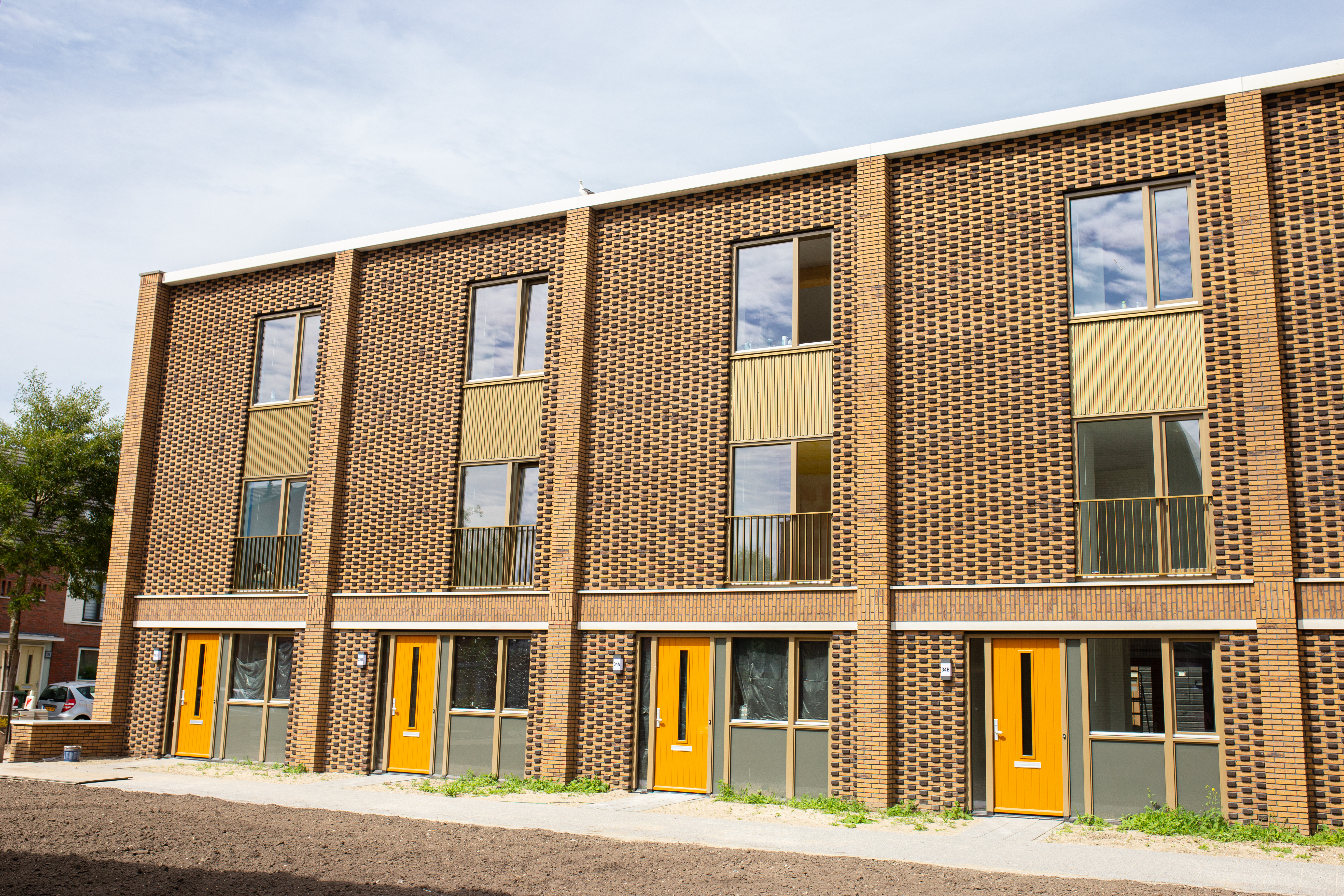 Oplevering Halsterenstraat Pendrecht aardgasvrij gevels