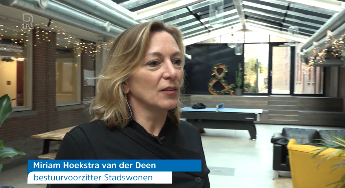 Bestuursvoorzitter Miriam Hoekstra van der Deen van Woonstad Rotterdam en Stadswonen